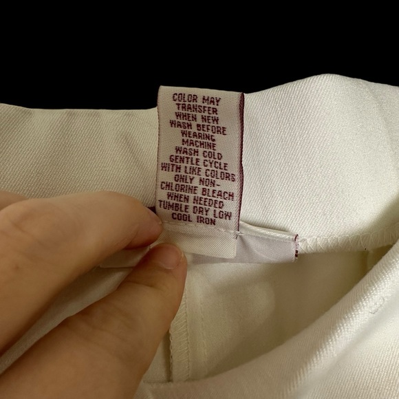 Women’s JM Collection Ivory Pleated Dress work Pants Size 12 - Picture 6 of 11